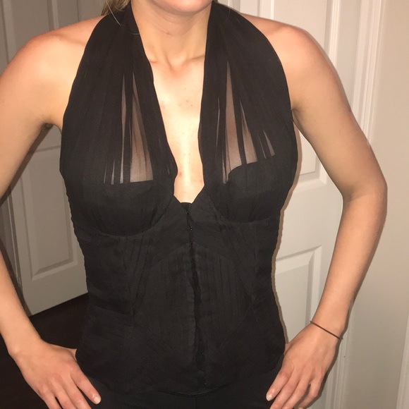 Dolce & Gabbana Tops - Dolce & Gabbana Black Silk halter. Made in Italy